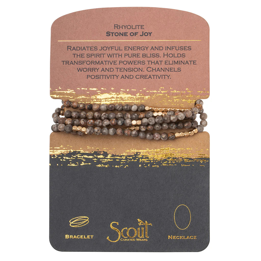 Stone Wrap Bracelet - Stone of Joy