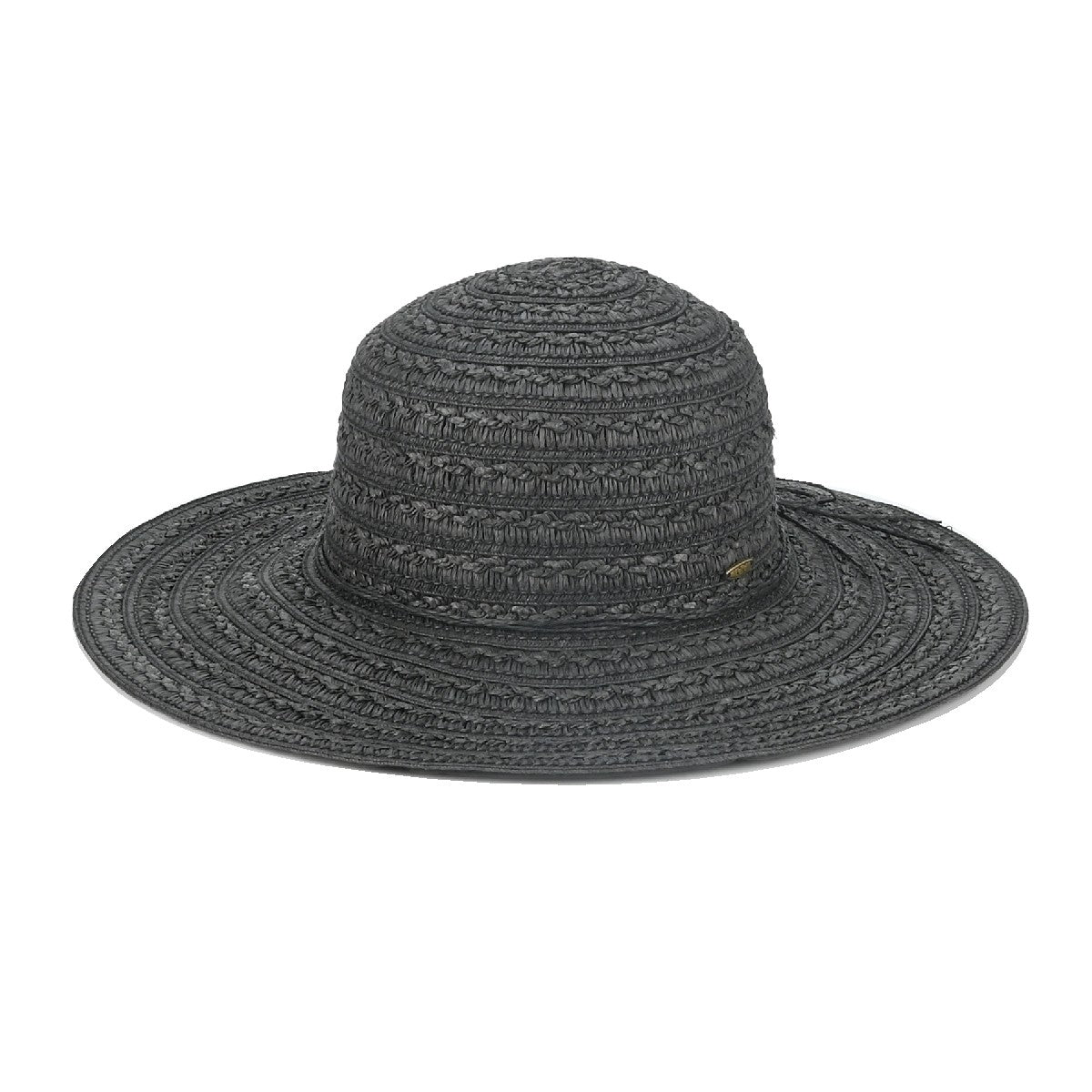 C.C. Wide Brim Sun Hat in Black