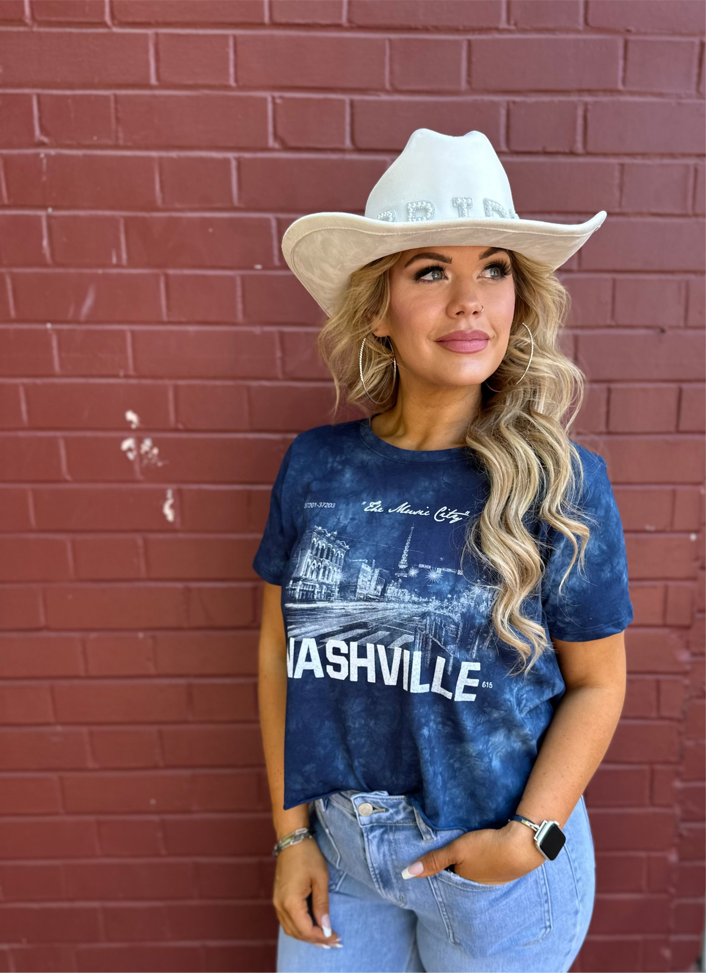 Navy Nashville Graphic Tee