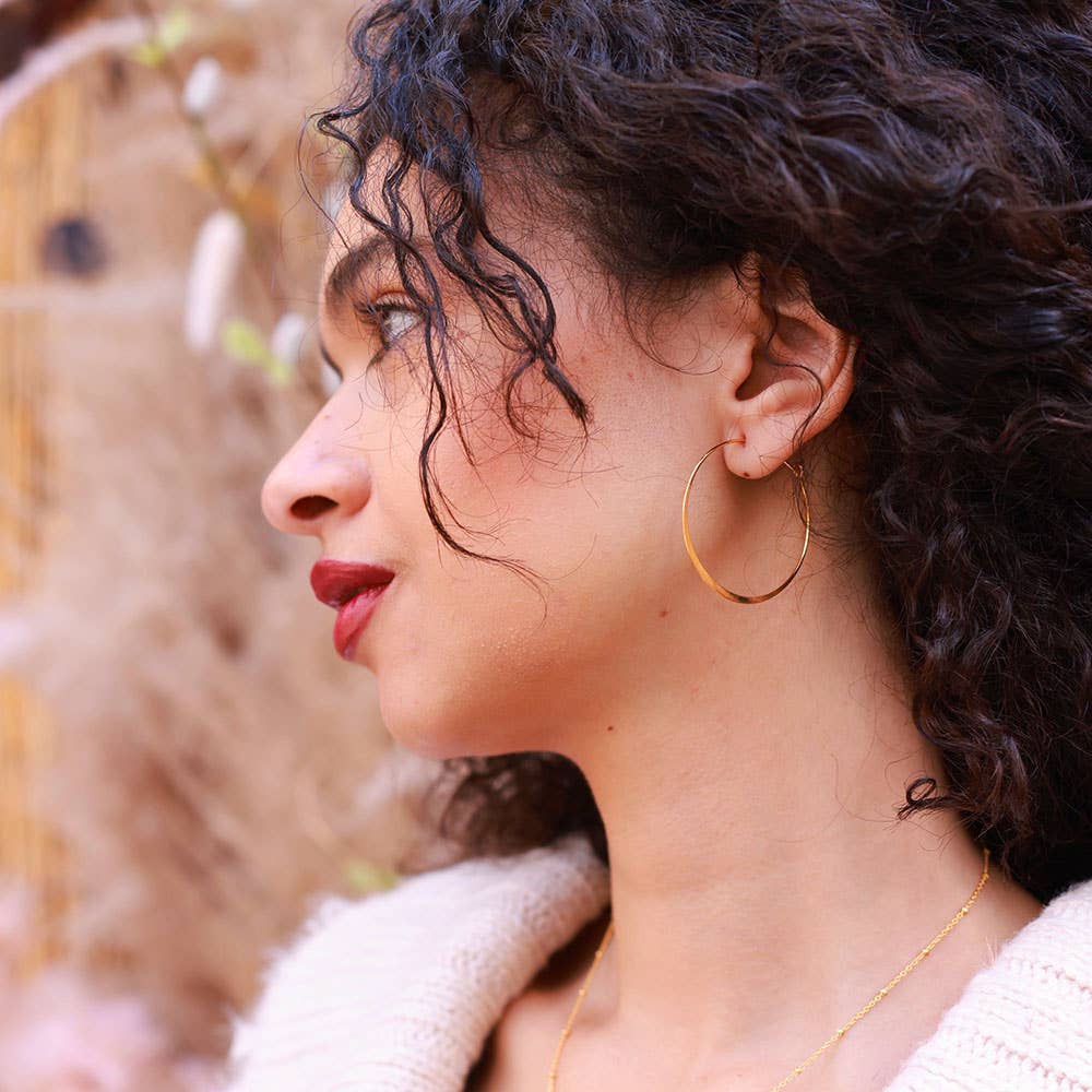 1.5" Classic Hoops - GOLD