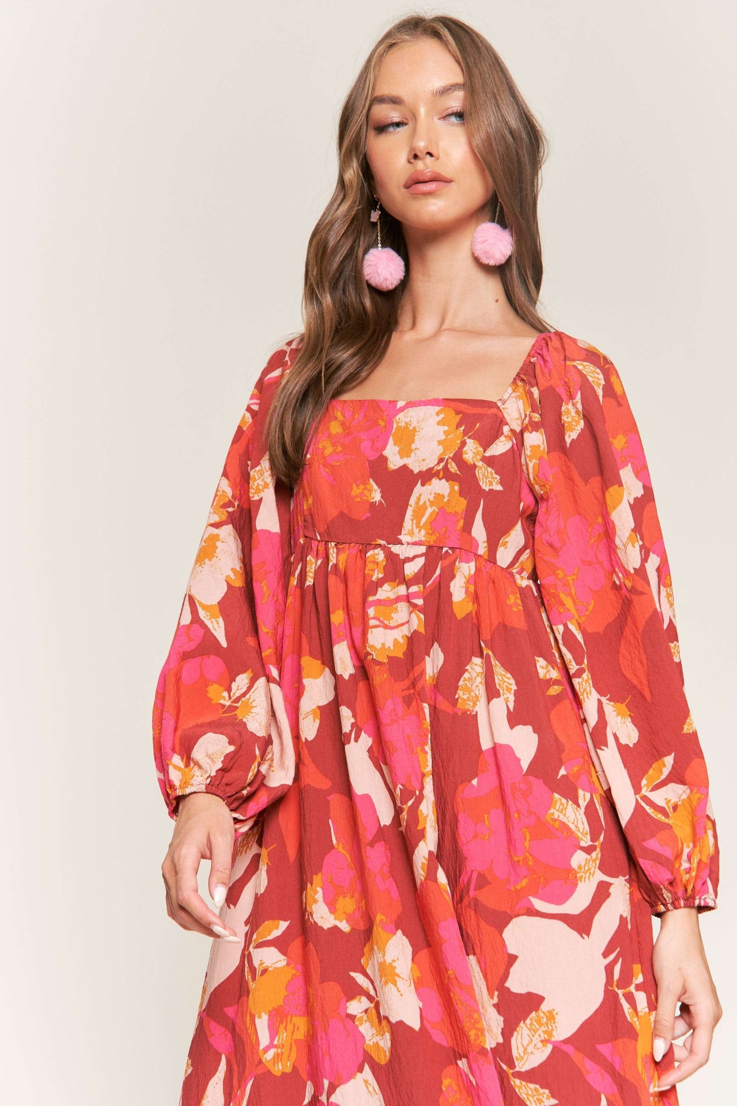 The Janice Floral Midi Dress