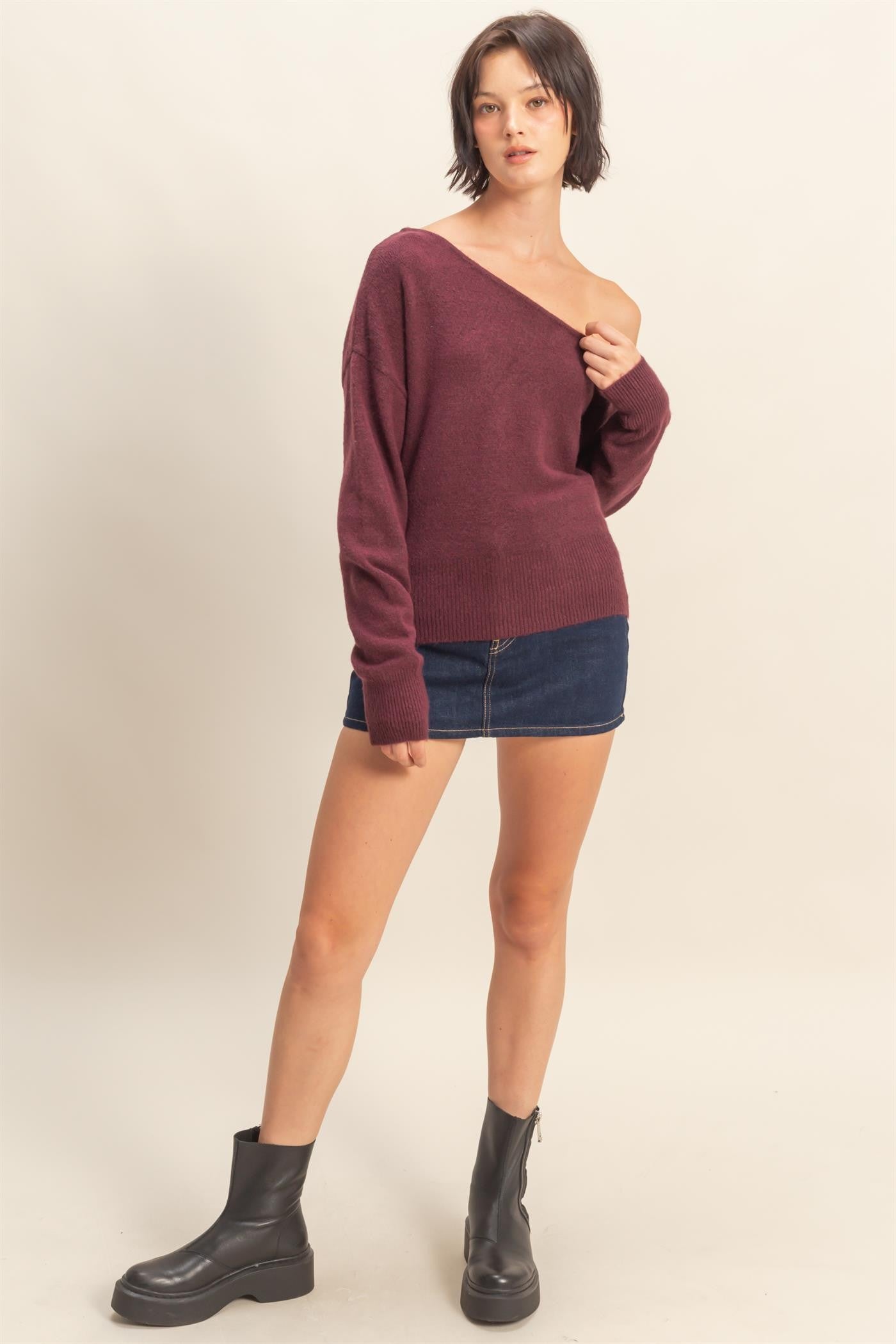 Off the Shoulder Sweater