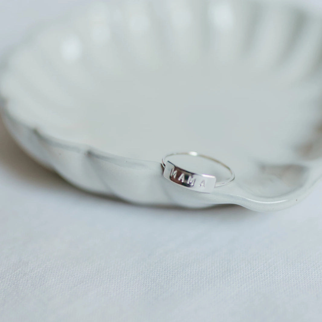 Mama Bar Ring in Silver