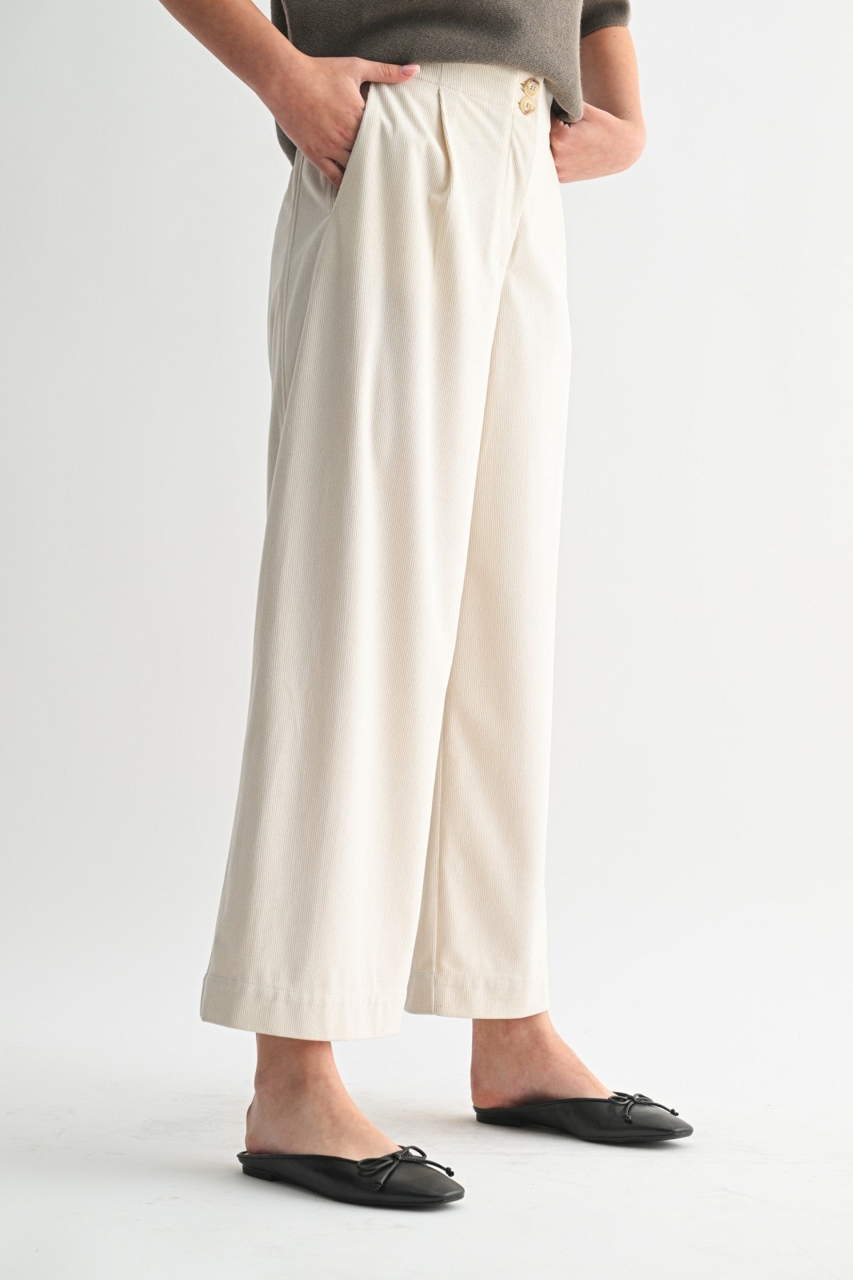 Corduroy Wide Leg Pants