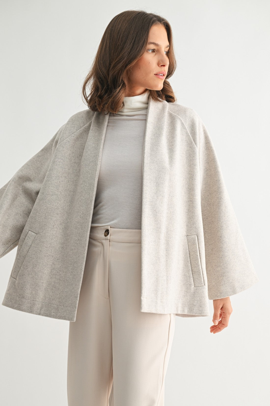 Cape Coat with Belt