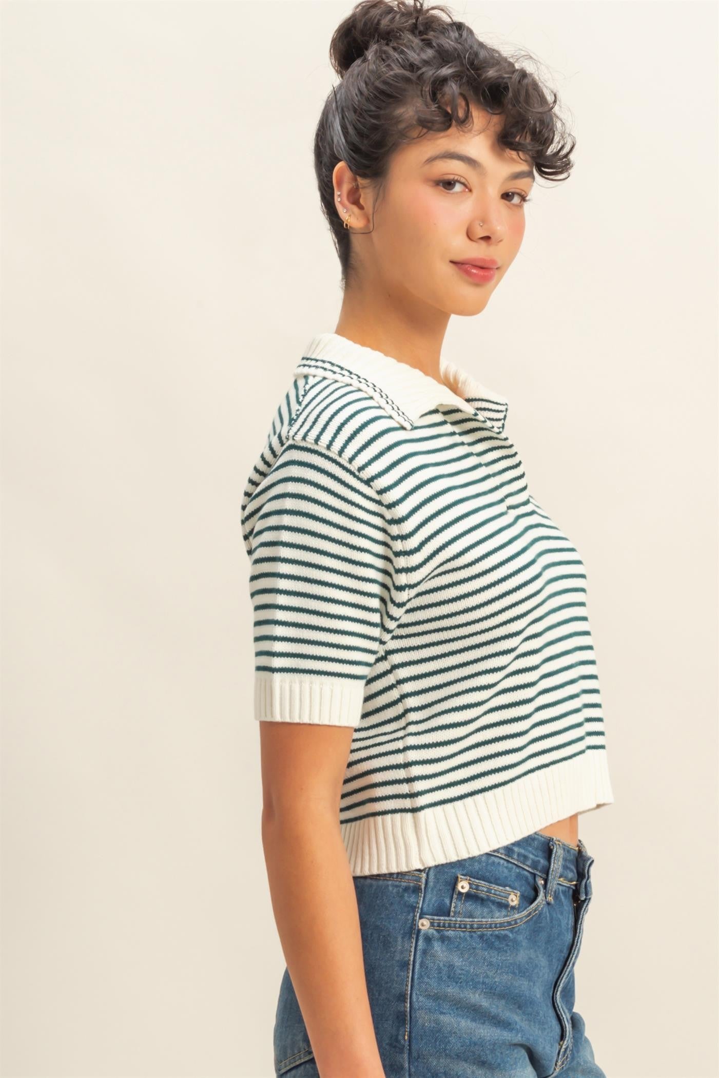 Stripe Knit Top