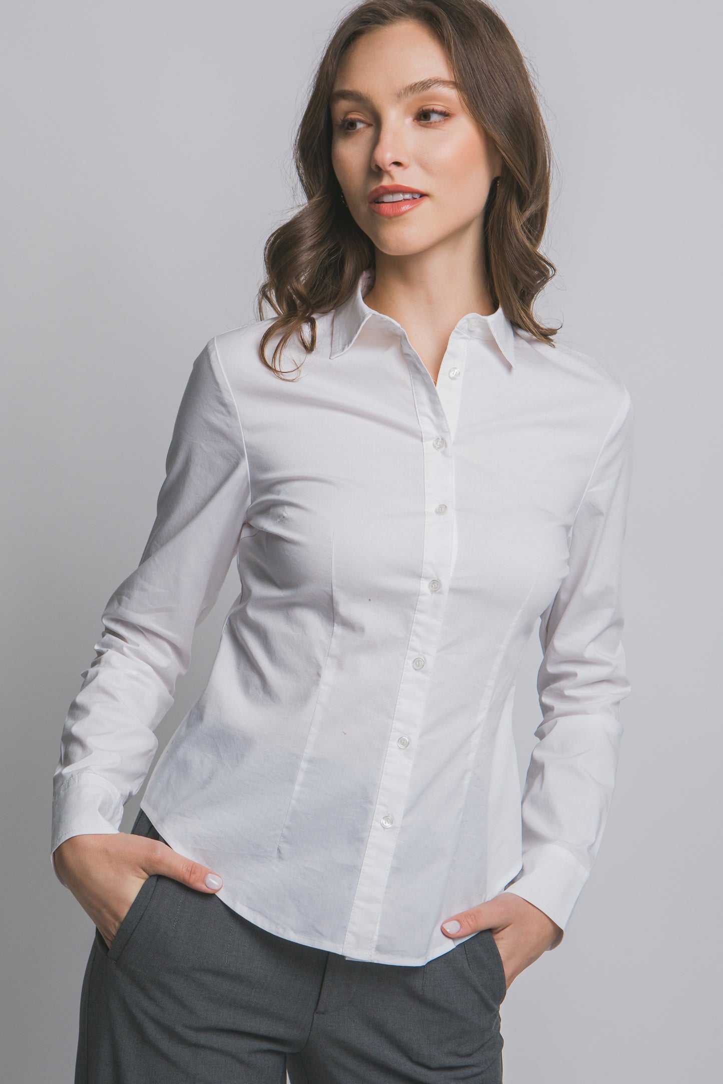Long Sleeve Fitted Shirt