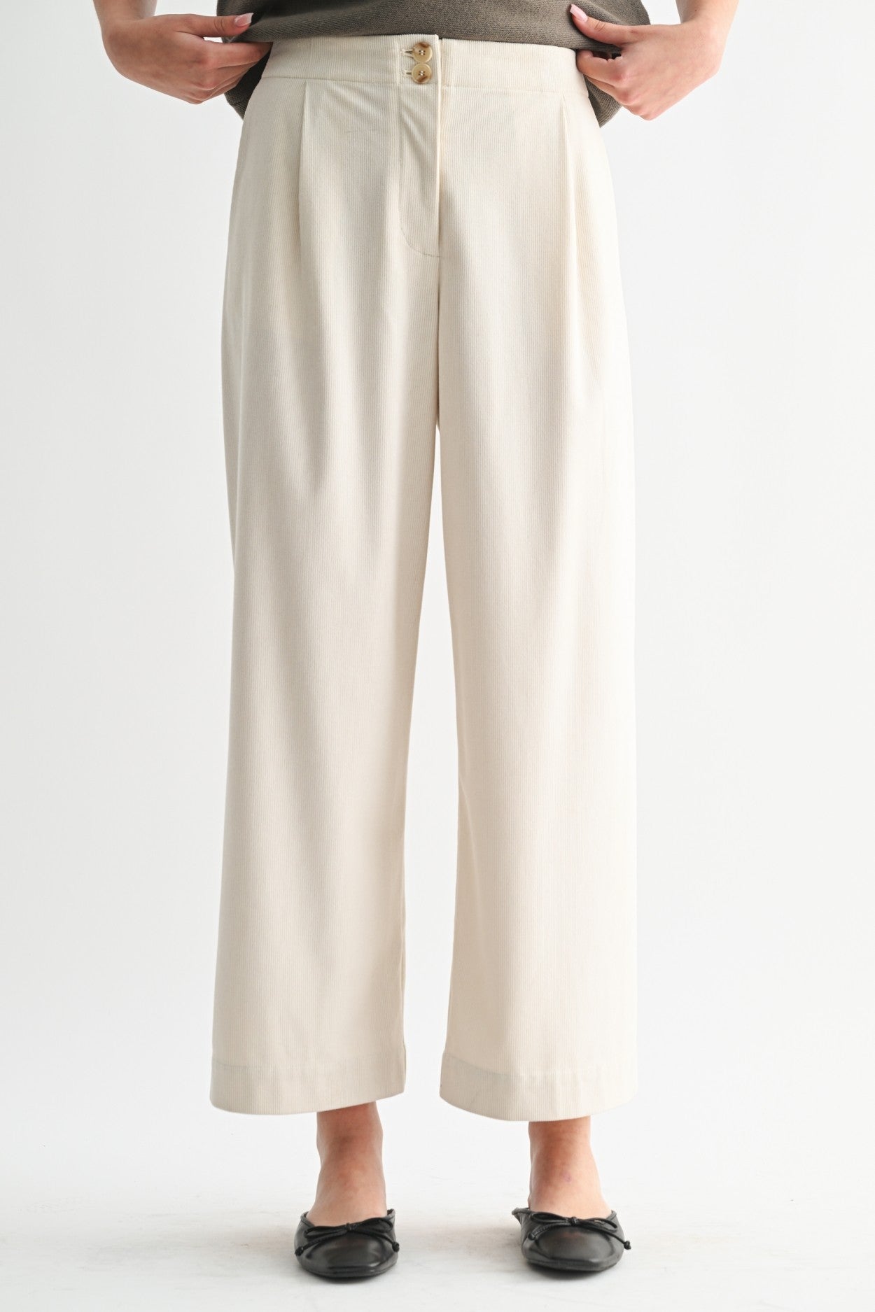 Corduroy Wide Leg Pants