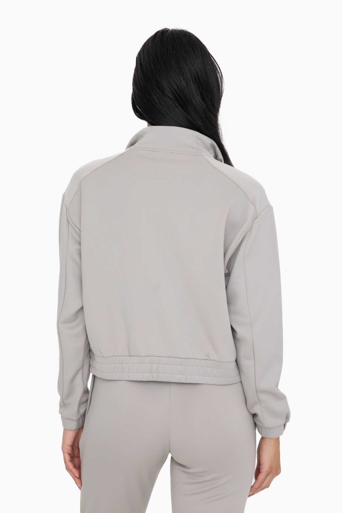 Mock Neck Zip-Up Jacket
