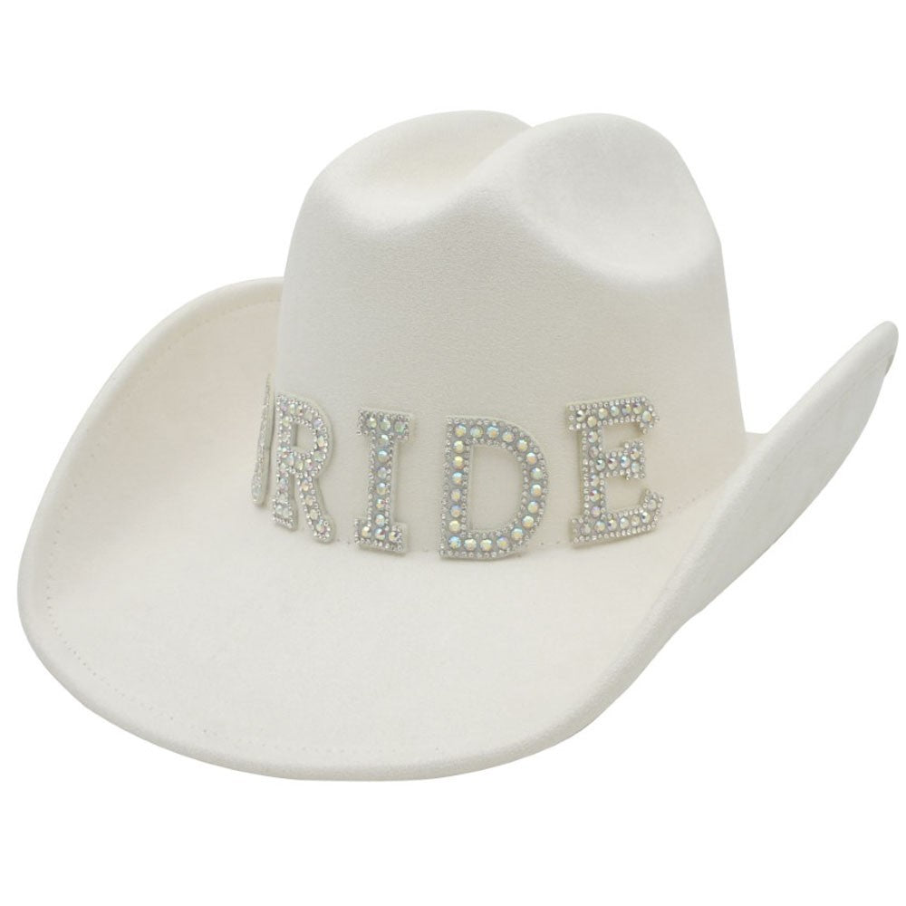Bride Iridescent Patch Cowboy Hat