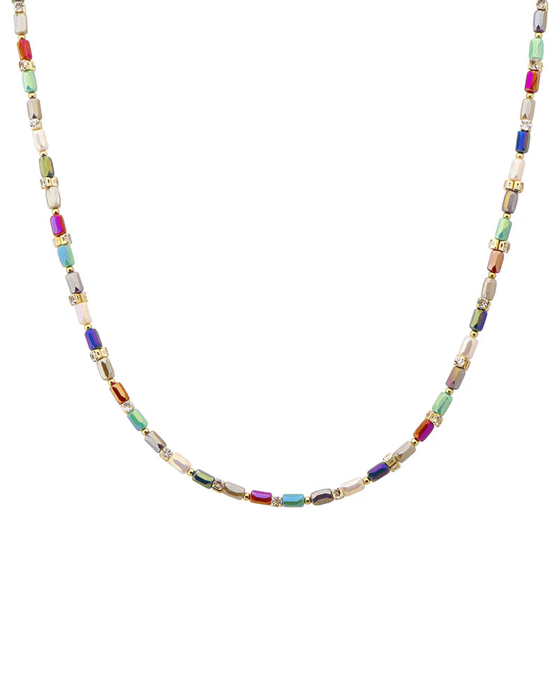 Multi Bead Short Necklace