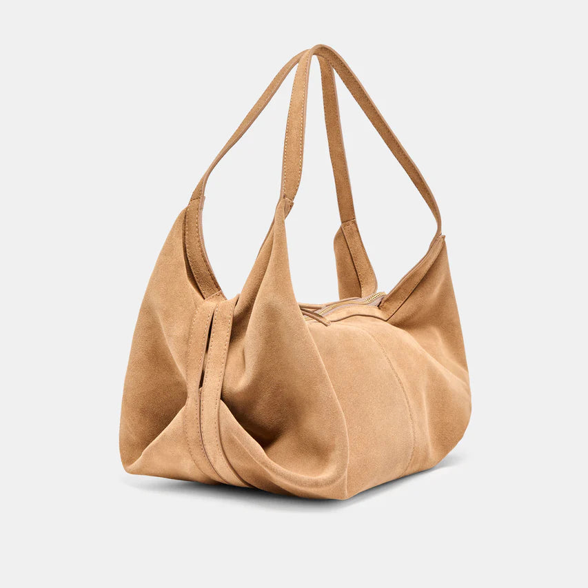 dolce vita Suede Billy Bag in Camel