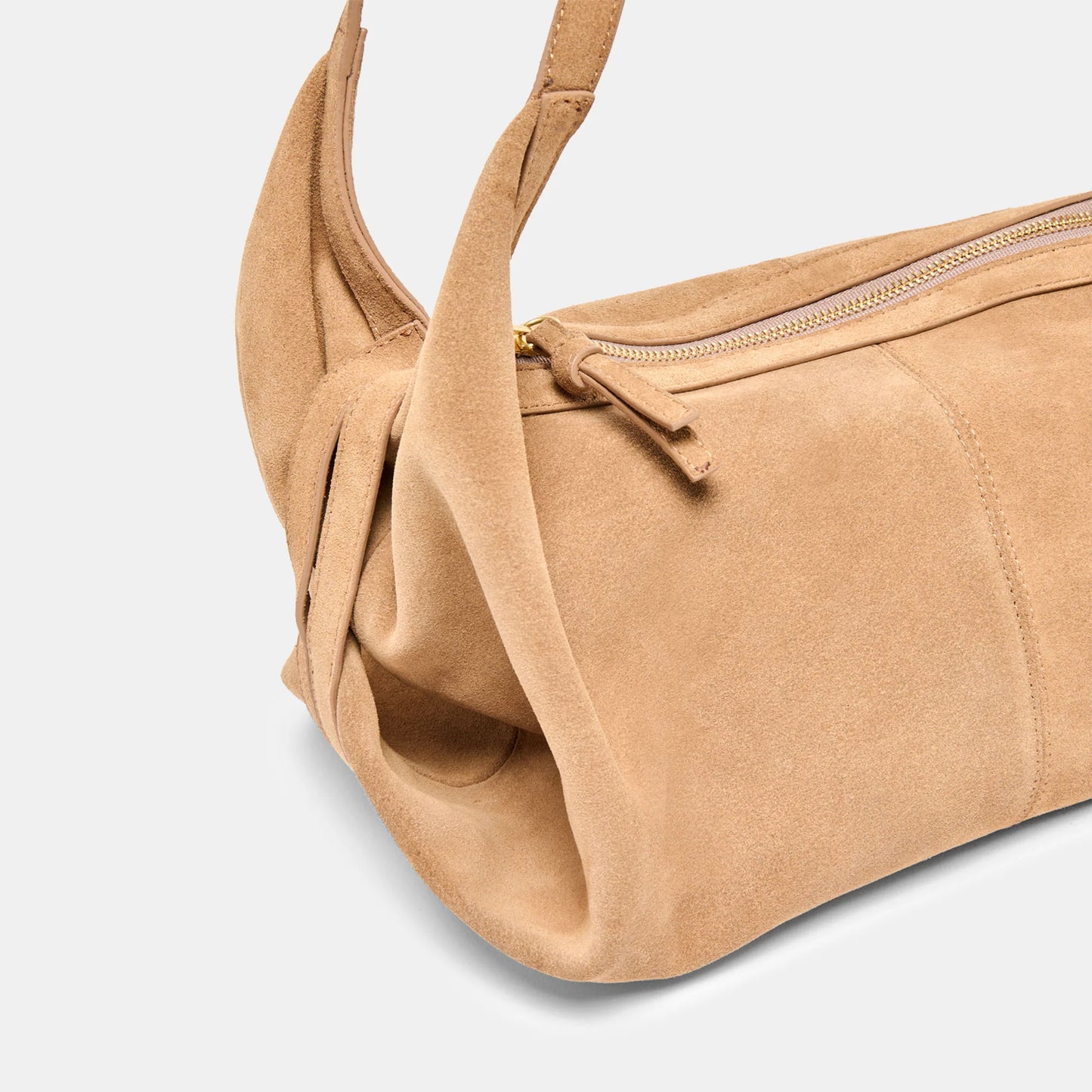 dolce vita Suede Billy Bag in Camel