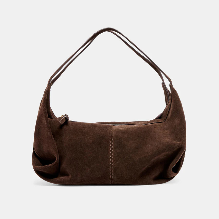 dolce vita Suede Billy Bag in Chocolate
