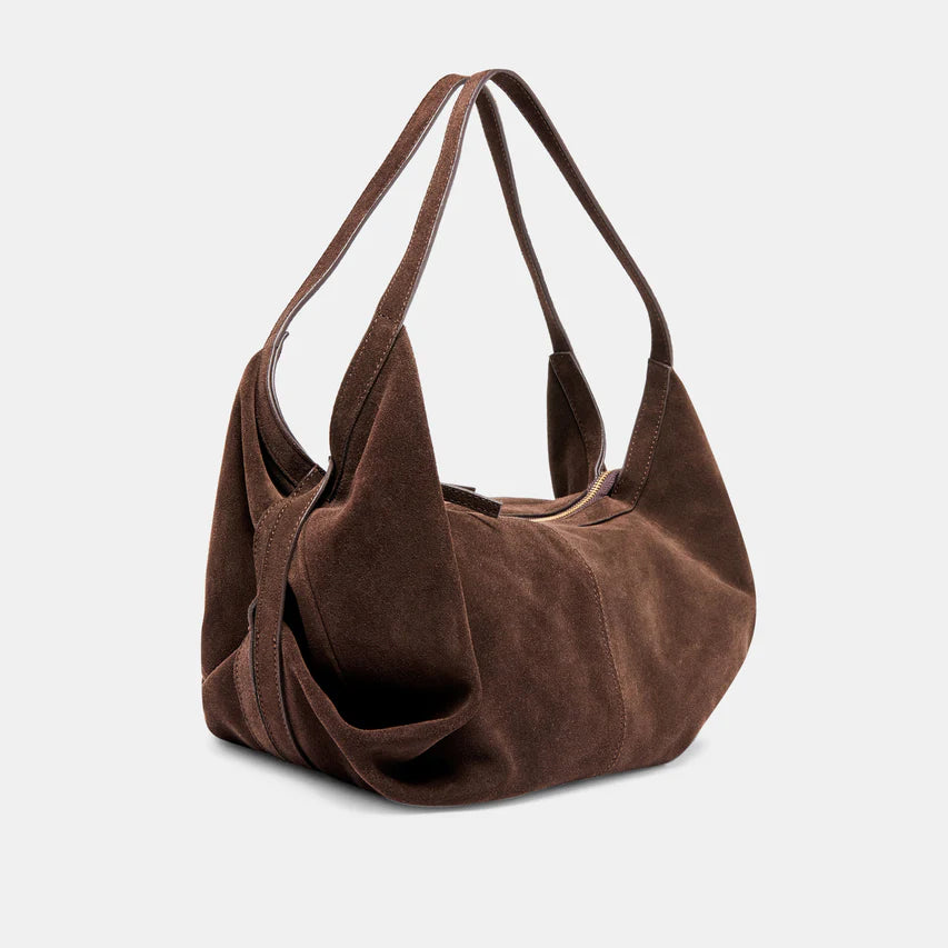 dolce vita Suede Billy Bag in Chocolate