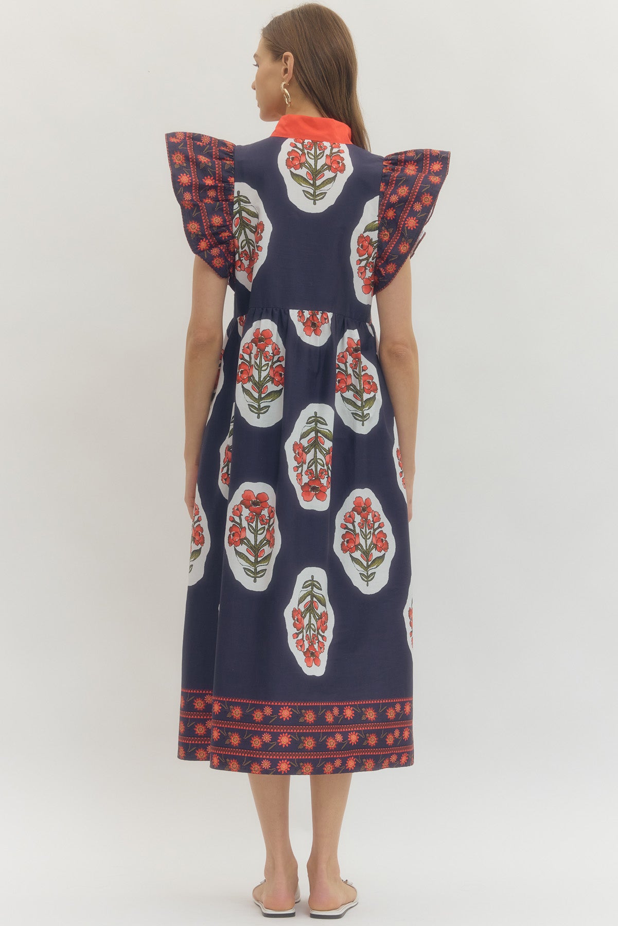 The Ellen Dress in Navy