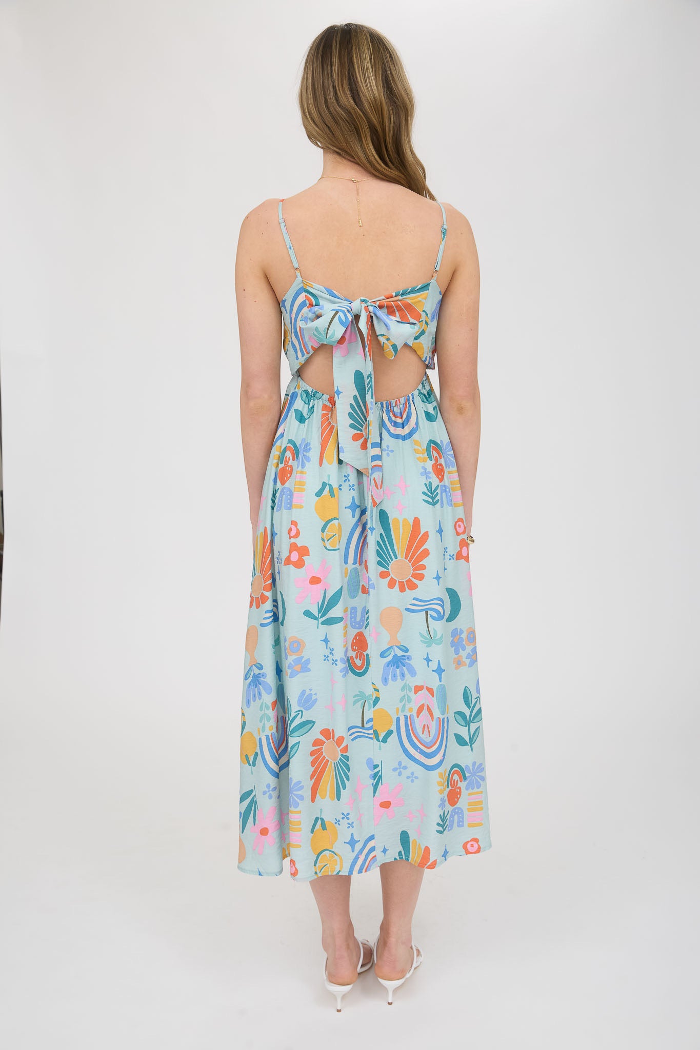 Sunshine Sage Midi Dress