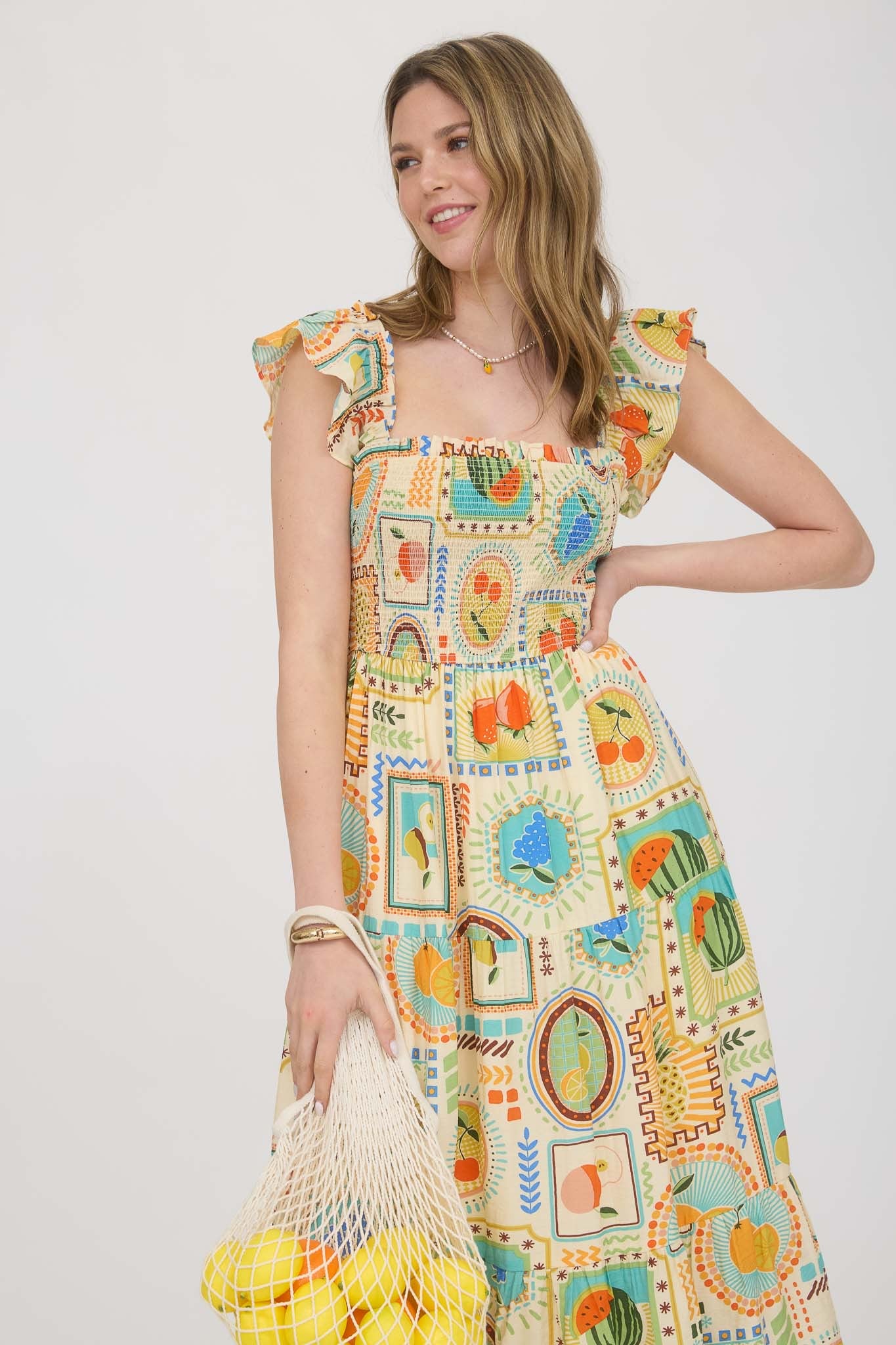 Farm to Table Smocked Midi Dress