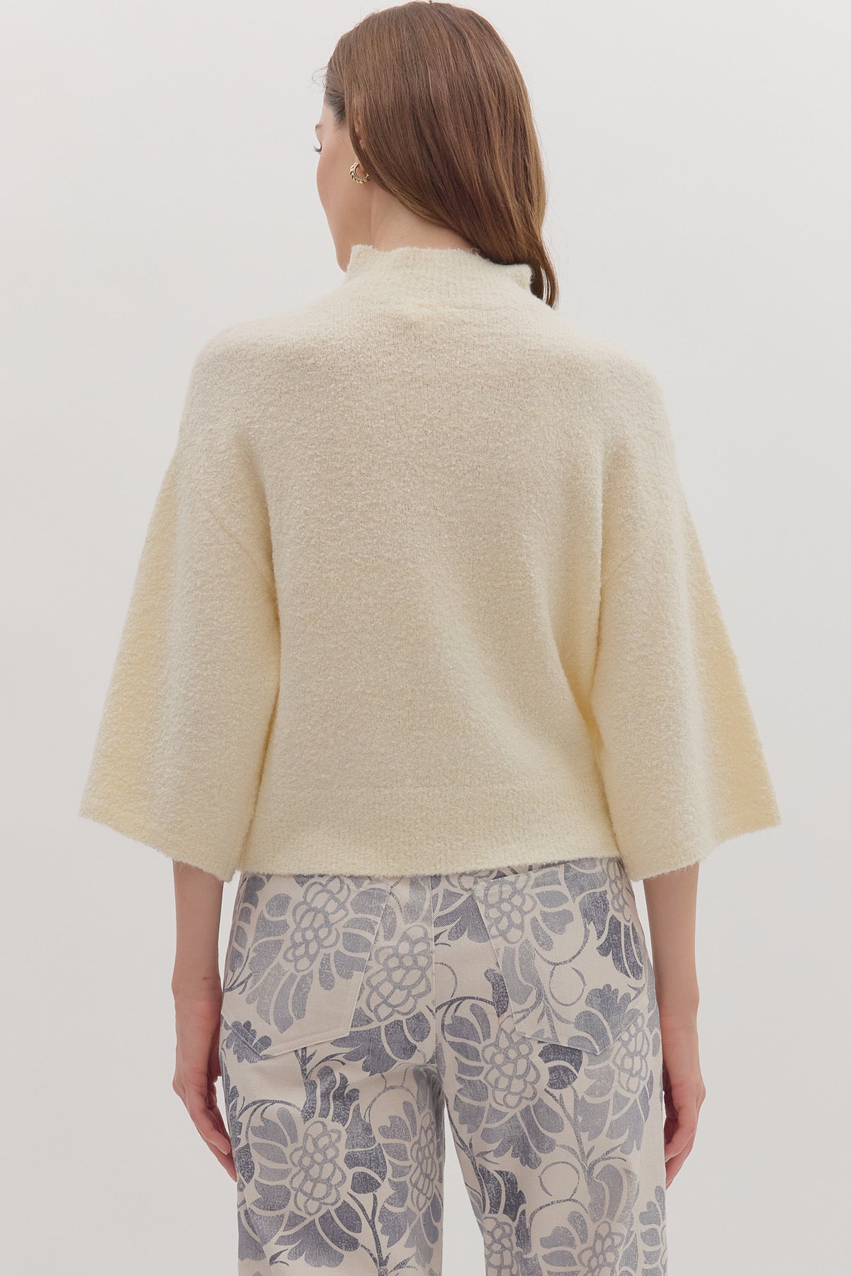 Super Soft 3/4 Sleeve Sweater Top