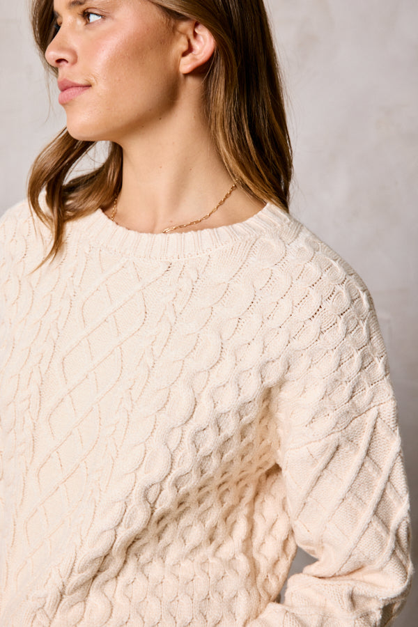 Soft Touch Mixed Cable Sweater