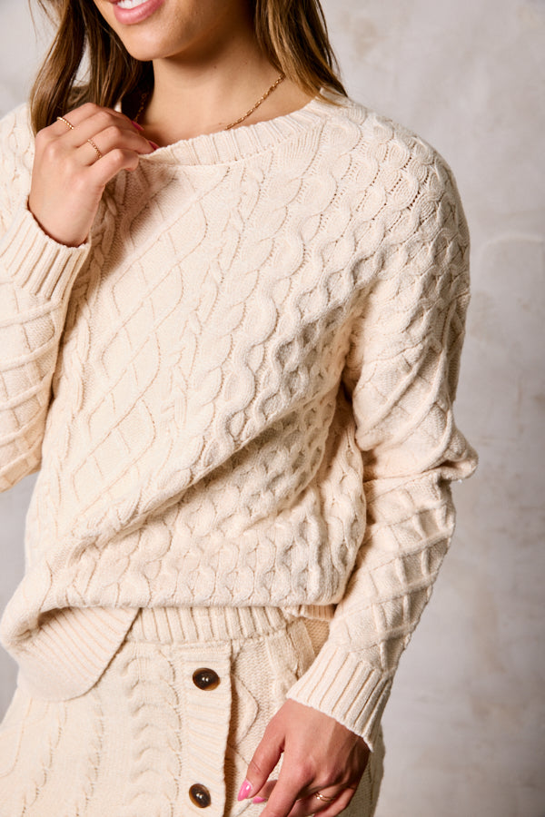 Soft Touch Mixed Cable Sweater