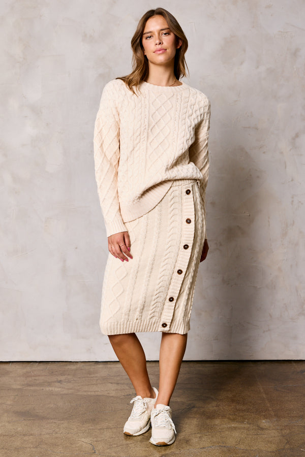 Soft Touch Mixed Cable Sweater