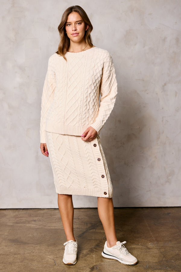Soft Touch Mixed Cable Sweater