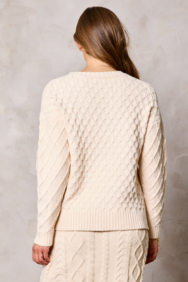 Soft Touch Mixed Cable Sweater