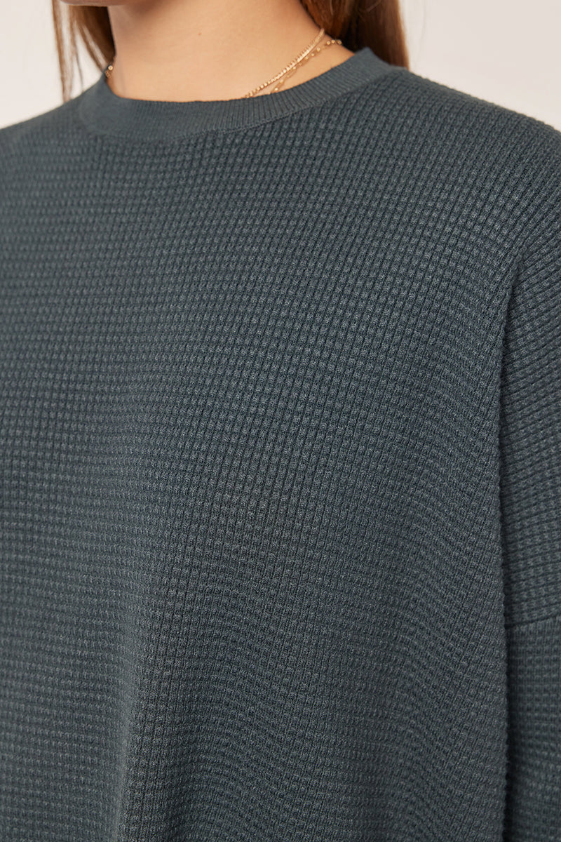 Waffle Textured Sweater Collection