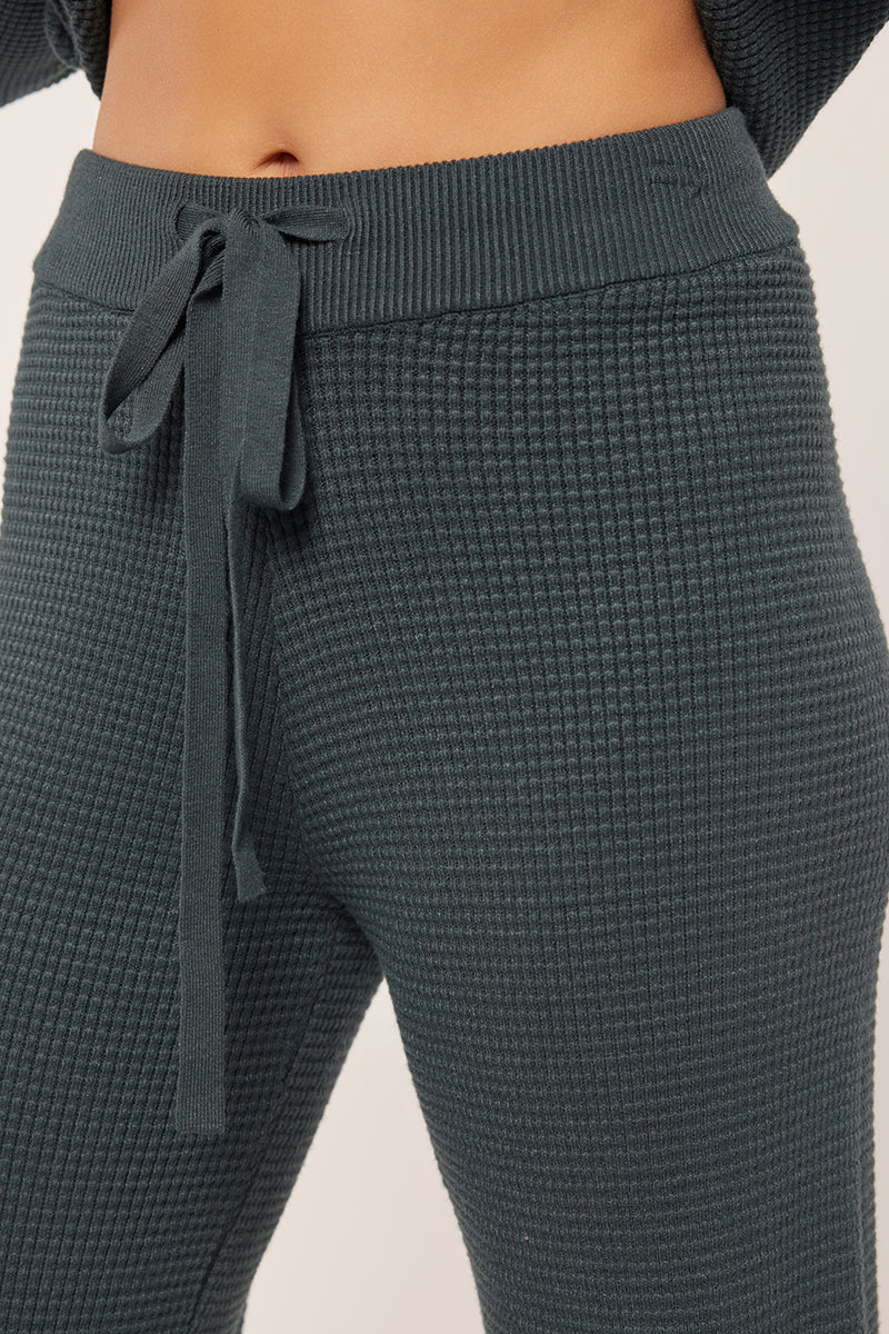 Waffle Textured Drawstring Pants Collection