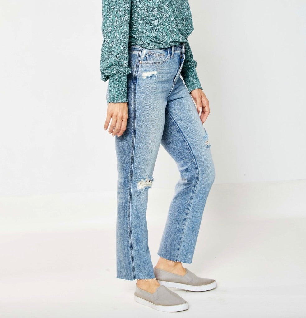 Magic Destroy Straight Leg Jeans