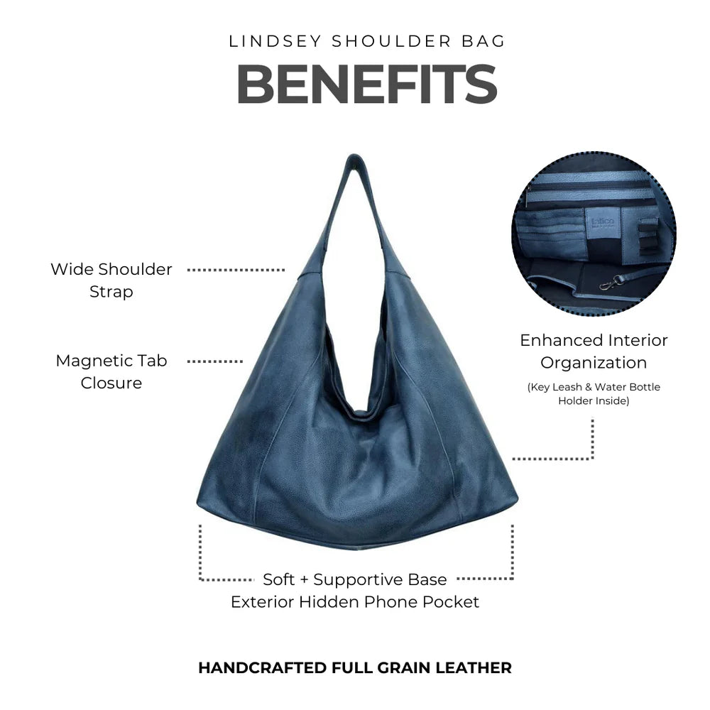 Lyndsey Tote Shoulder Bag in Black