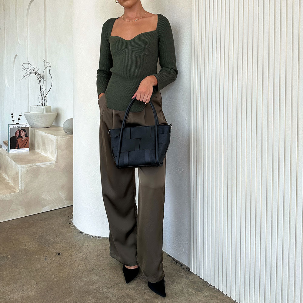 Black Lanie Recycled Vegan Bag