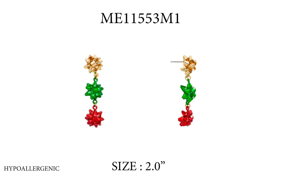 Tripple Bow Earrings