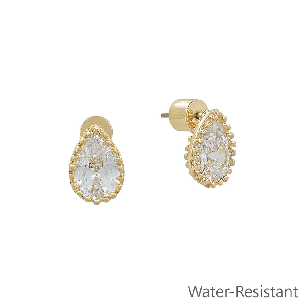 Petite CZ Stud Earrings