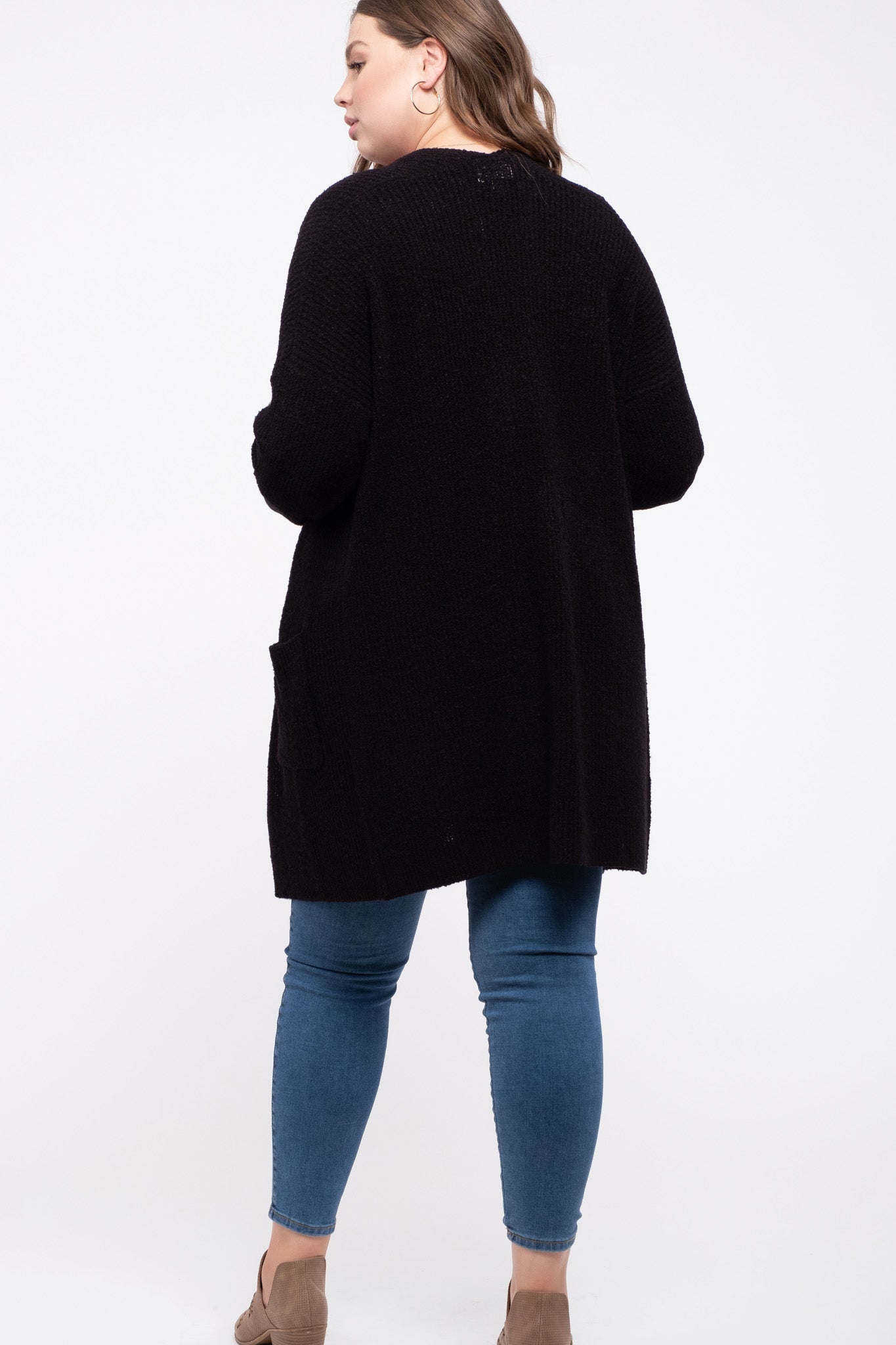 Curvy Black Cardigan