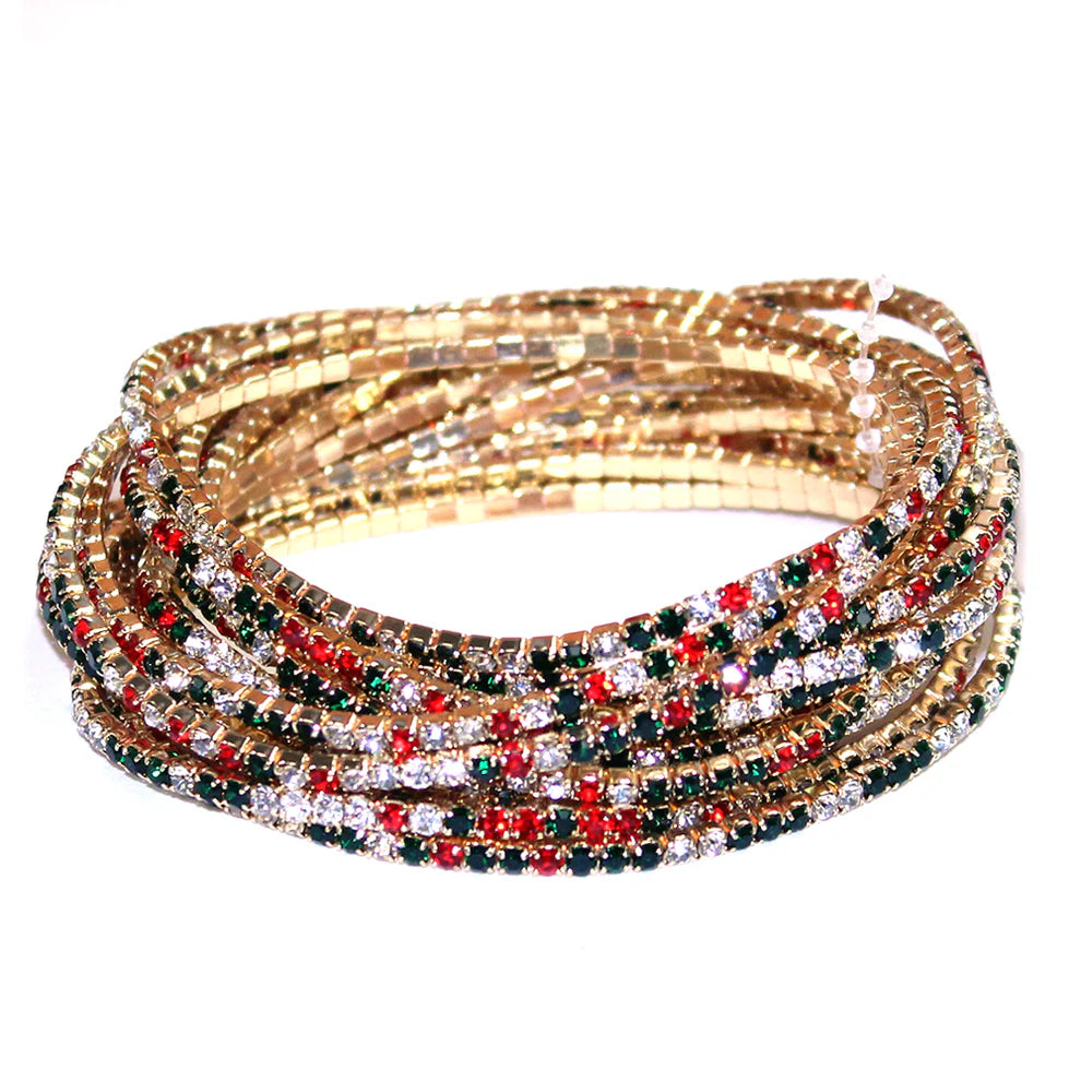 Holiday Multi Strand Bracelet Set