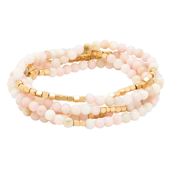 Stone Wrap Bracelet Pink Opal - Stone of Renewal