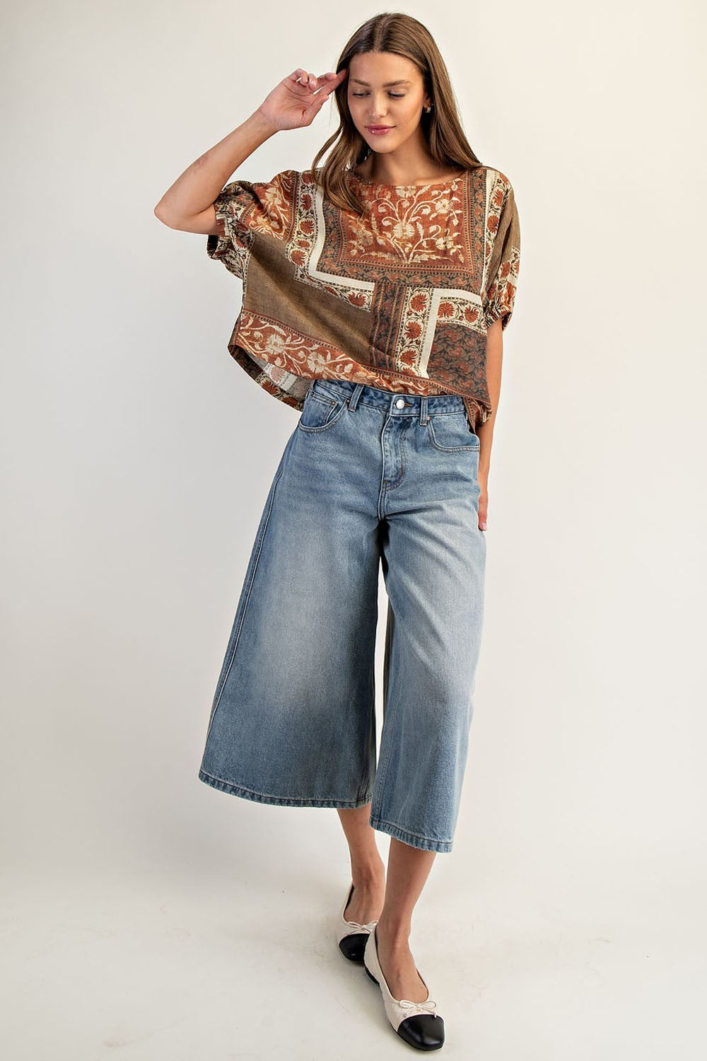 Floral Patchwork Top