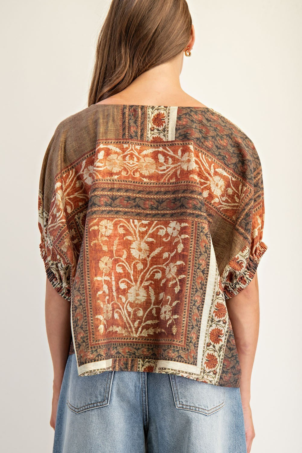 Floral Patchwork Top