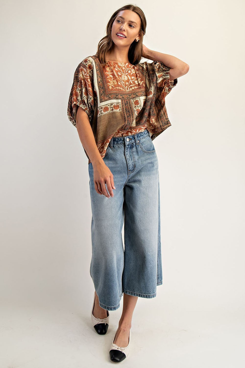 Floral Patchwork Top