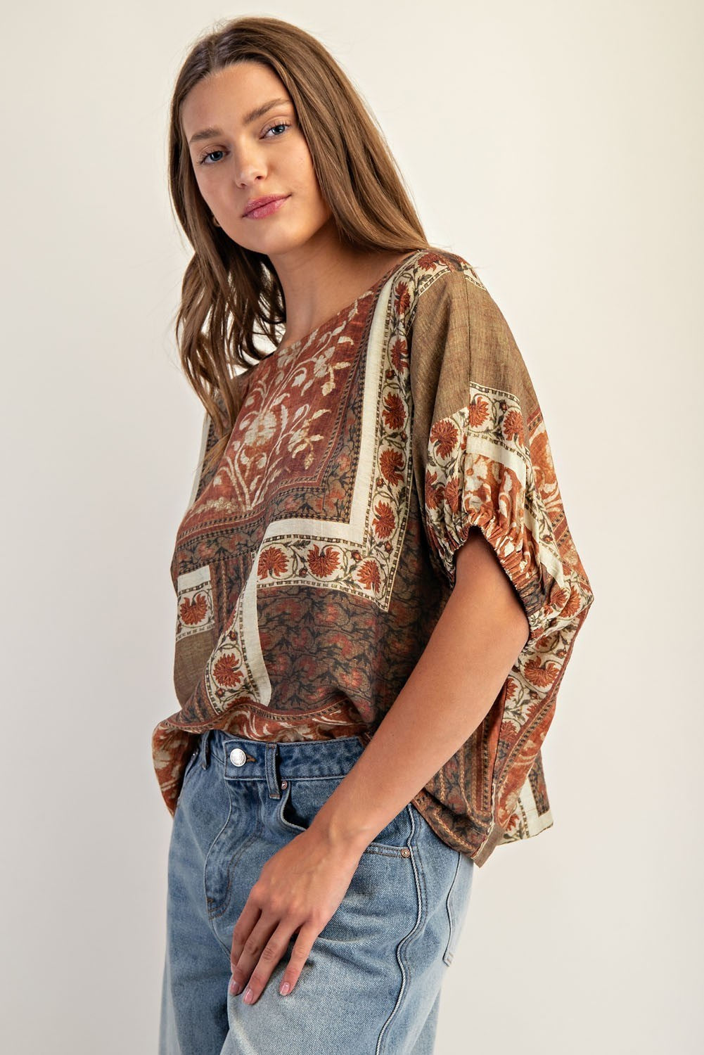 Floral Patchwork Top