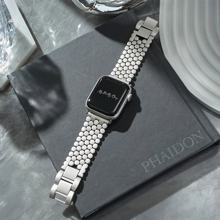 Honeycomb Stainless Steel Strap in Starlight