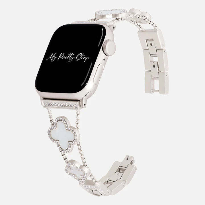 Key to My Luck Strap -Starlight & White