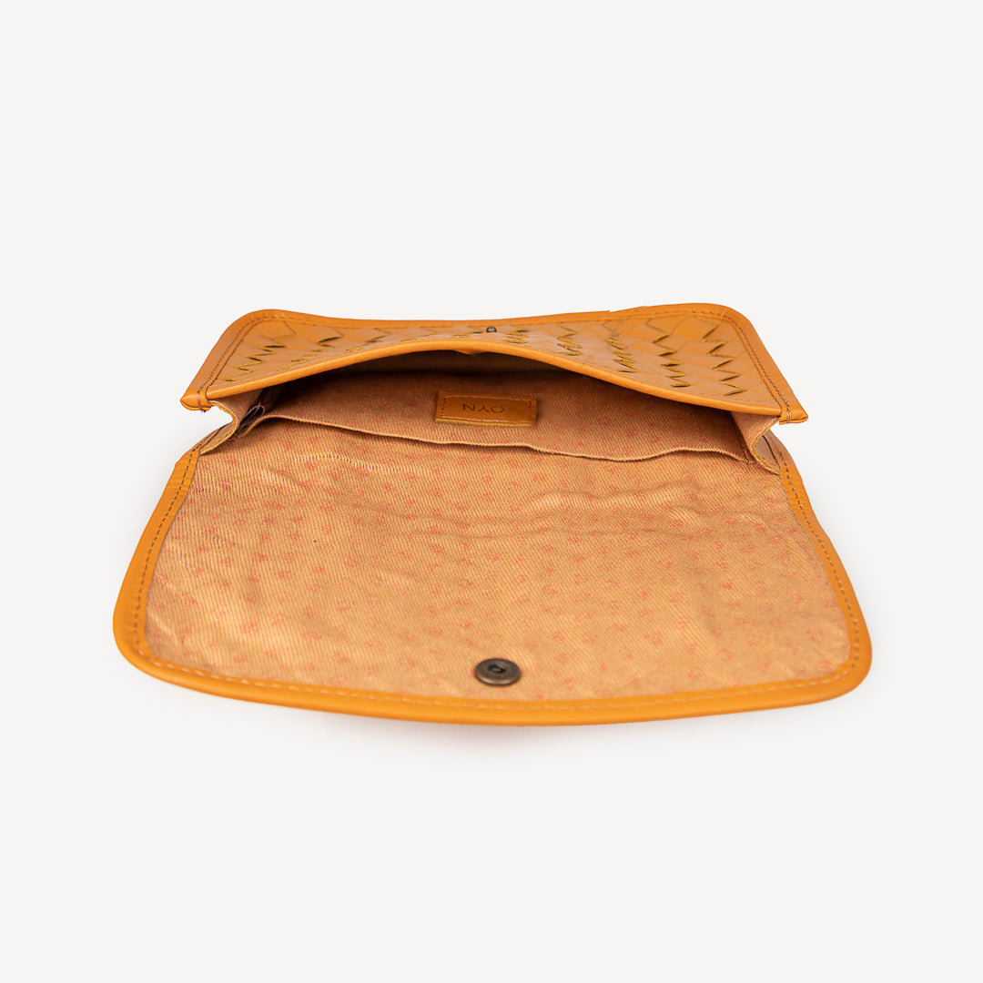 Woven Belt Bag in Honey