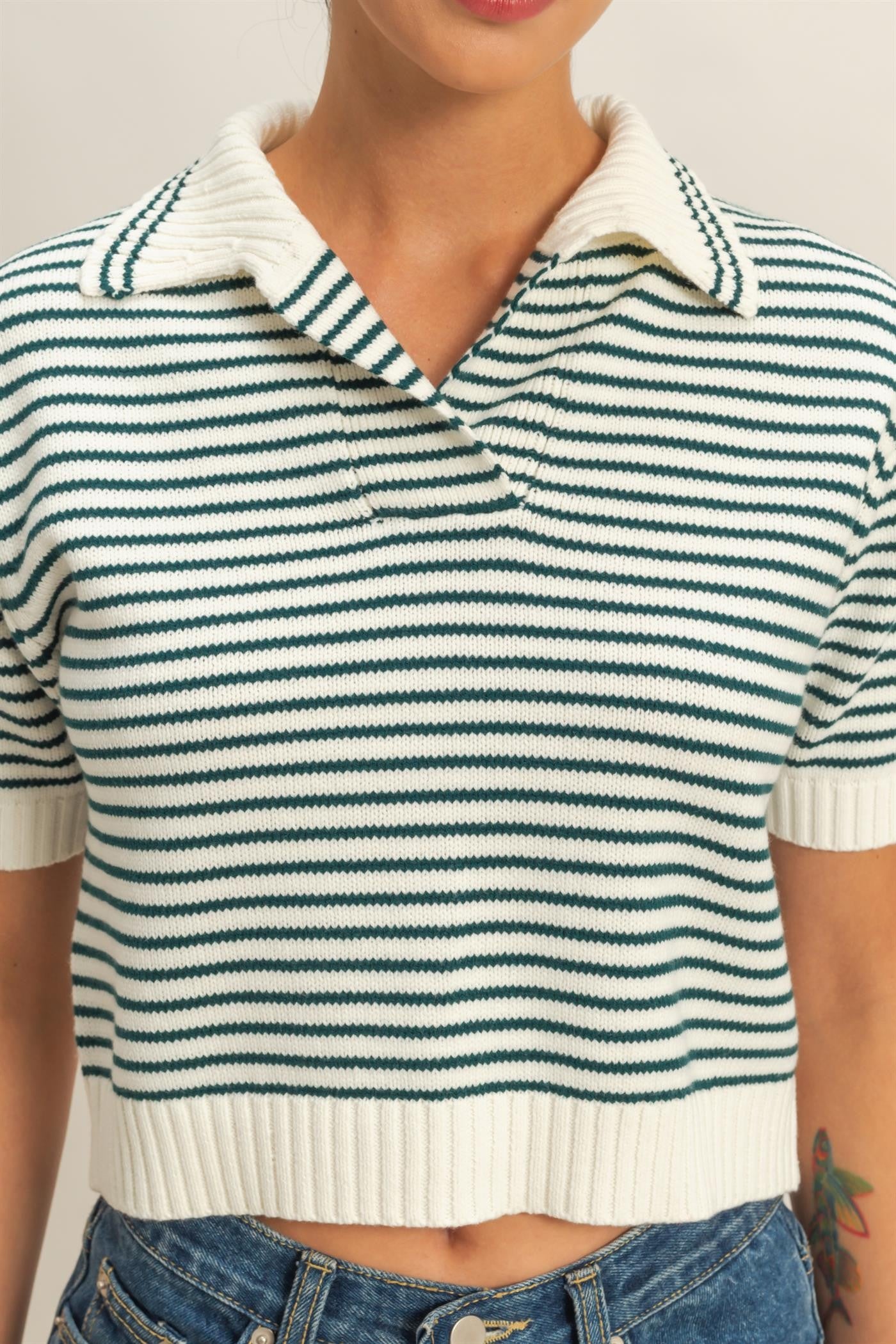 Stripe Knit Top