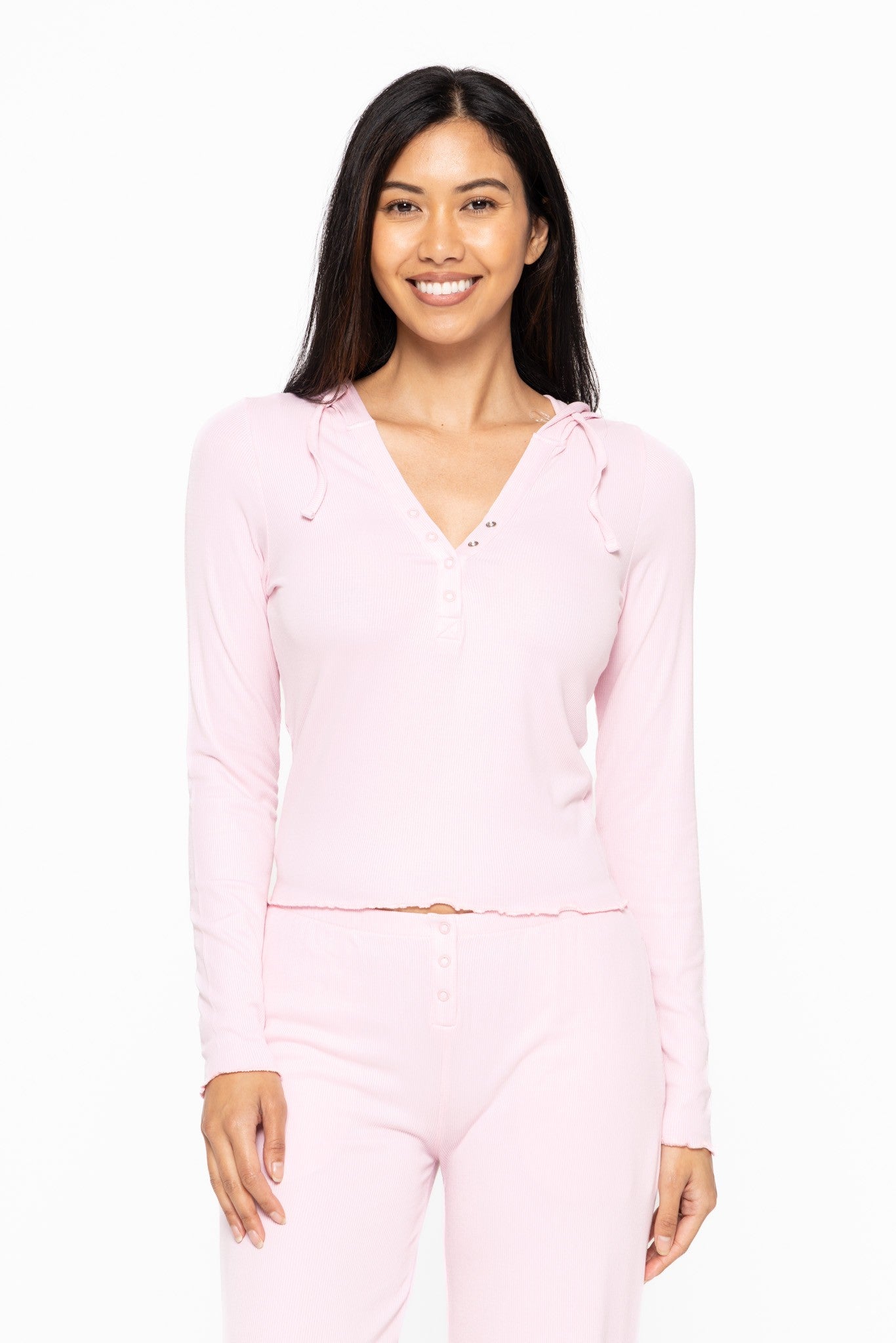 Bamboo Blend Henley Hoodie