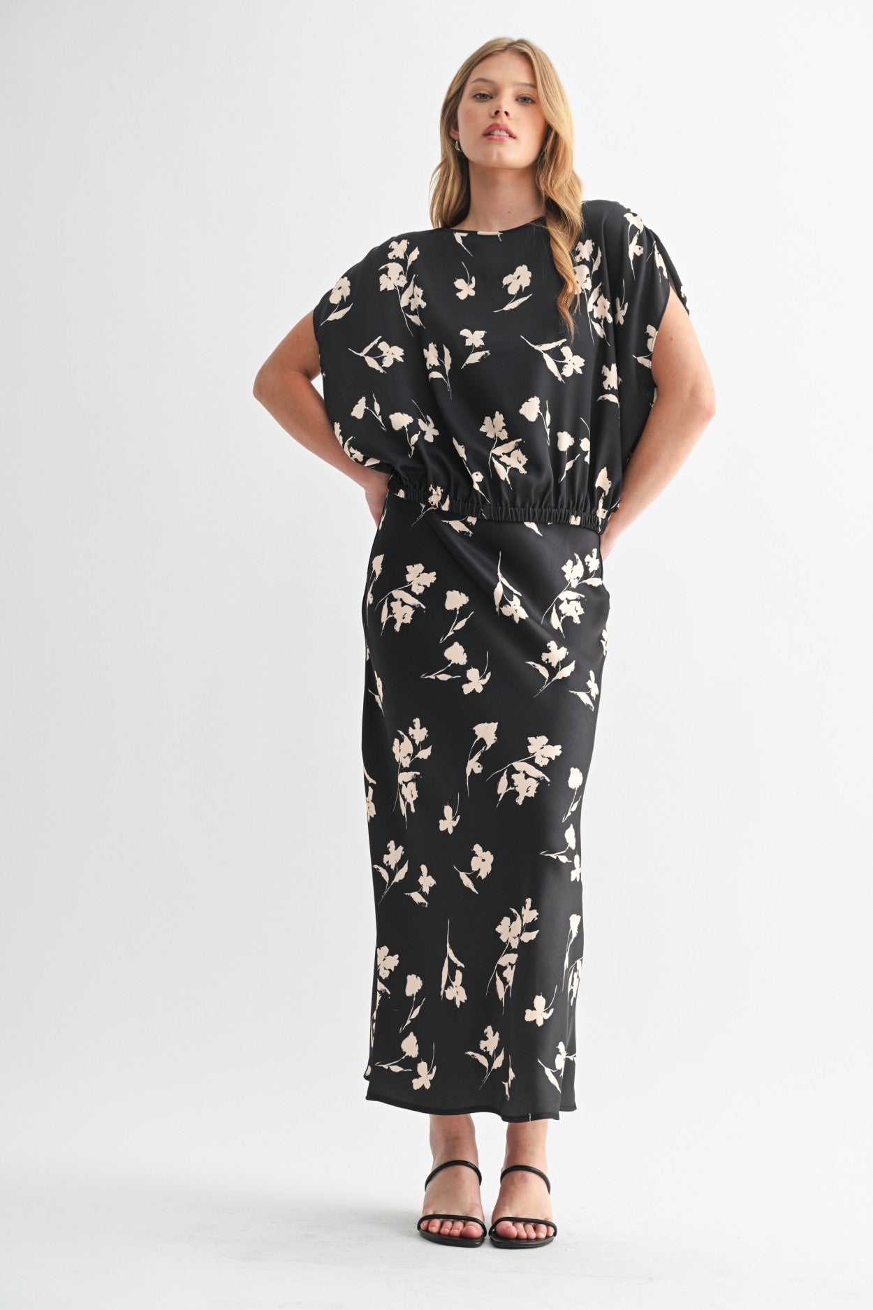 Bias Cut Flower Skirt