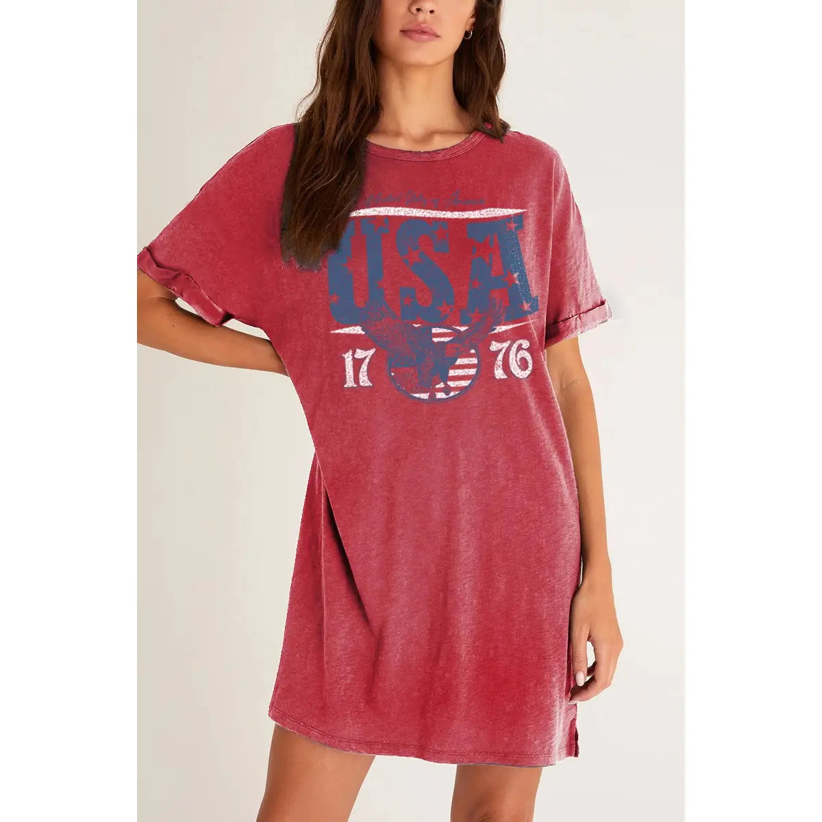 Mineral Wash USA T-Shirt Dress