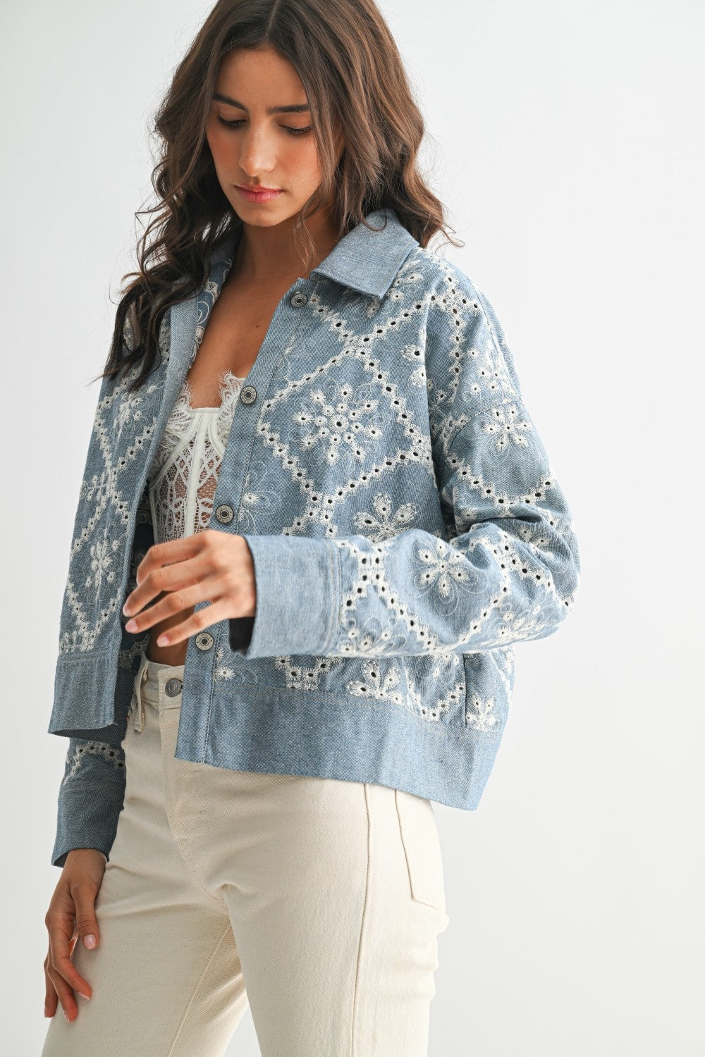 Embroidered Denim Jacket